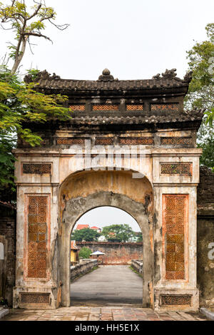 An old gateway to the Citadel in Hue Vietnam Stock Photo