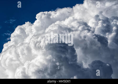 Dramatic cloudy sky before the storm gray nature light dark Stock Photo