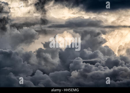 Dramatic cloudy sky before the storm Stock Photo
