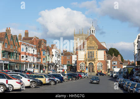 High Street, Marlborough, Wiltshire, England, United Kingdom Stock Photo