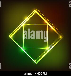 Abstract glowing background with squares, stock vector Stock Vector