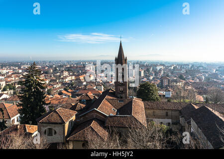 Aerial view of Rivoli, Turin, Italy Stock Photo