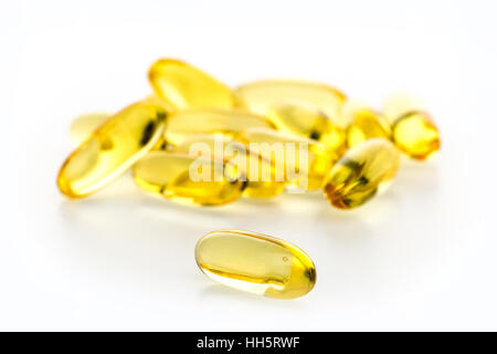 Evening Primrose Oil capsules Stock Photo