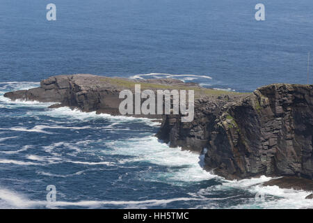 Part of the Fogher Cliffs, Valentia Island, County Kerry, Ireland. Stock Photo