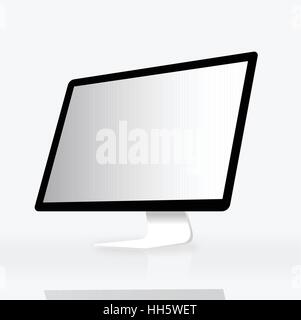 Compuer Screen Desktop PC Technology Icon Vector Concept Stock Vector