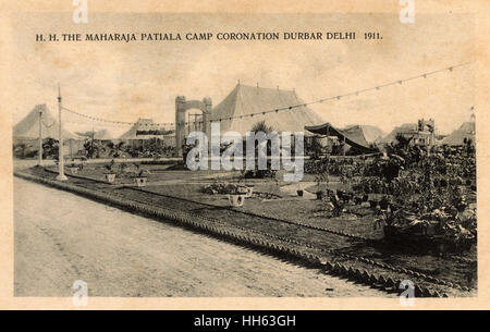 Maharaja Patiala Camp, Coronation Durbar, Delhi, India Stock Photo