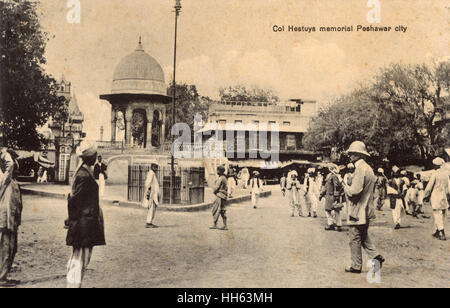 Hastings Memorial, Peshawar City, British India Stock Photo