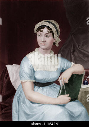 Jane Austen (1775-1817) - English novelist. Stock Photo