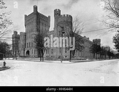 74th Regiment Armory, Buffalo, New York State, USA Stock Photo