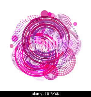 Vector Geometric Circle Background . Circle Pattern Background . Abstract Circles Geometrical Background . Modern Geometrical Circles Design Template . Stock Vector