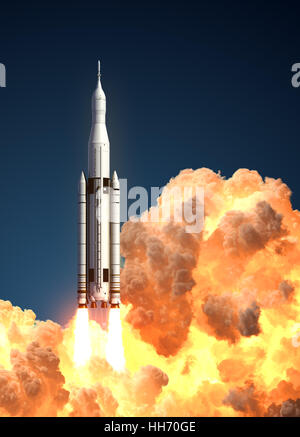 Space shuttle Launch System. Rocket Takeoff Stock Photo - Alamy