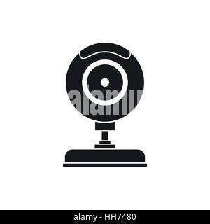 Webcam icon in simple style Stock Vector