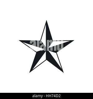 Star icon, simple style Stock Vector