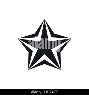 Star icon, simple style Stock Vector