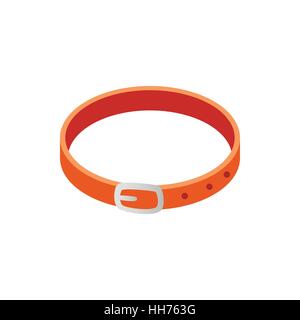 Collar for animals icon, isometric 3d style Stock Vector