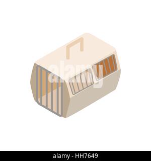 Cage for animals icon, isometric 3d style Stock Vector