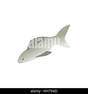 Smelt icon, isometric 3d style Stock Vector