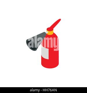 Fire extinguisher icon, isometric 3d style Stock Vector