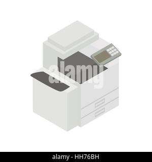 Multipurpose device, fax, copier and scanner icon Stock Vector