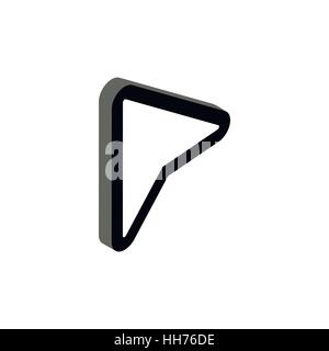 Checkbox with mouse cursor icon, isometric style Stock Vector