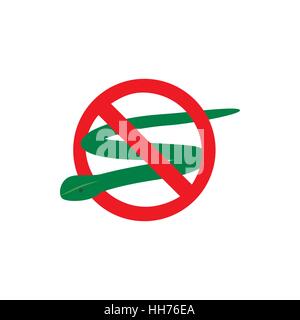 Warning sign with snake icon, isometric 3d style Stock Vector
