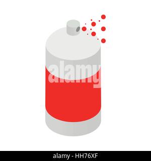 Spray paint bottle icon, isometric 3d style Stock Vector