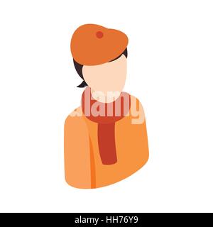 Painter icon, isometric 3d style Stock Vector