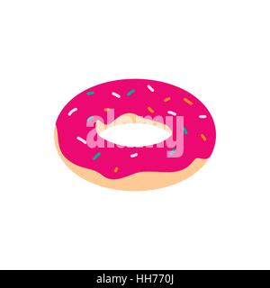 Donut icon, isometric 3d style Stock Vector