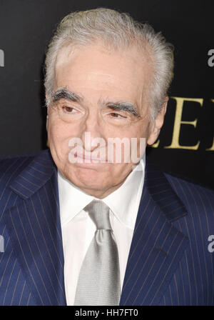 MARTIN SCORSESE US film director in January 2017. Photo Jeffrey Mayer Stock Photo