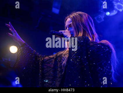 London, UK. 17th January, 2017. Singer Jojo performs live in concert at the KOKO music club in Camden. Credit: The Photo Access/Alamy Live News Stock Photo