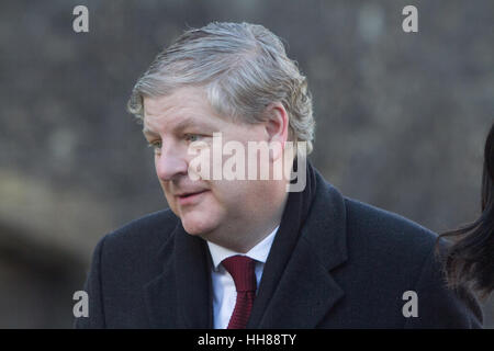 London UK. 18th January 2017. Scottish nationalist  MP Angus Robertson gives his reaction after the  Brexit speech by Prime Minister Theresa May and the effect it will have on Scotland. The SNP  led by First Minister Nicola Sturgeon has threatened to call a second referendum vote on Scottish Independence if the United Kingdom negotiates a hard Brexit deal with the European Union.Credit: amer ghazzal/Alamy Live News Stock Photo