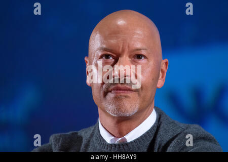 Moscow, Russia. 17th Jan, 2017. Film director Fyodor Bondarchuk at the lecture 'The attraction: Under the sign of secrecy' in the cinema 'October'. Credit: Victor Vytolskiy/Alamy Live News Stock Photo