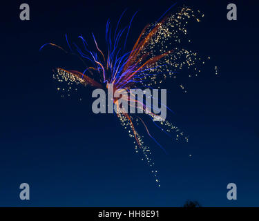 Angel Fireworks Display Stock Photo