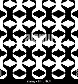 Double fish tail / odd shaped tessellation pattern - vector tile background wallpaper Stock Vector