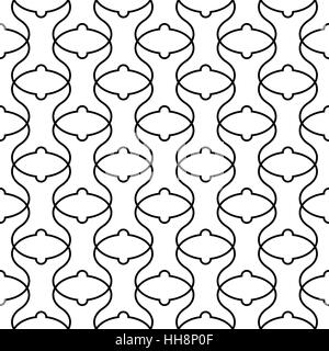 Double fish tail / odd shaped tessellation pattern - vector tile background wallpaper Stock Vector