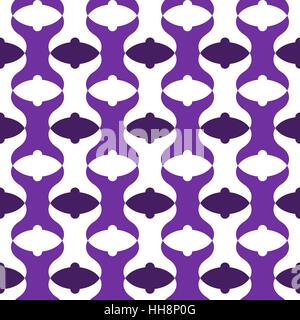 Double fish tail / odd shaped tessellation pattern - vector tile background wallpaper Stock Vector