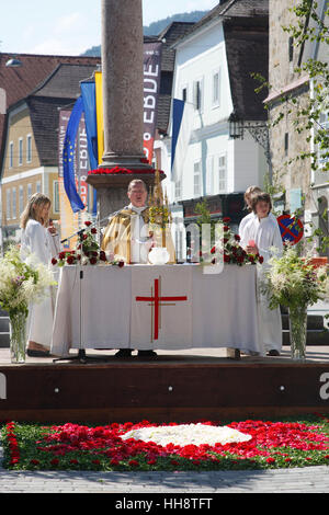 Corpus Christi procession in Waidhofen / Ybbs, Austria, Mostviertel-Region Stock Photo