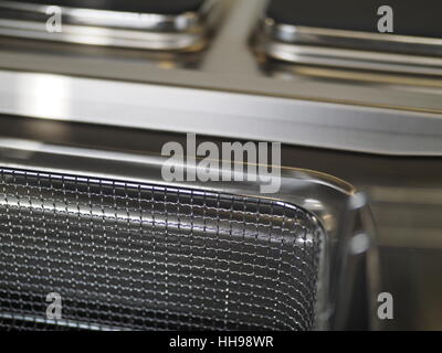 Industrial kitchen appliances for industrial kitchens; fryer detail Stock Photo