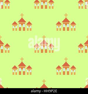 Religion Icon Seamless Pattern Stock Vector