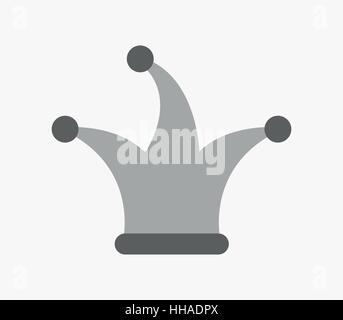 icon jester hat Stock Vector