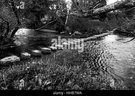 STEPPING STONES, LEALHOLM Stock Photo