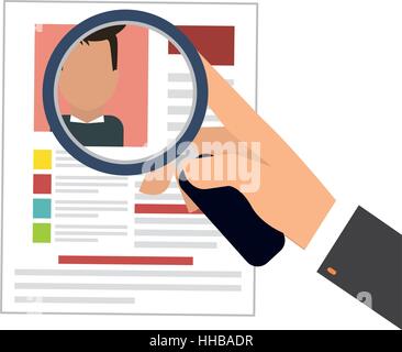 cv or resume related icons image vector illustration design Stock Vector