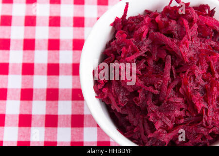 Fresh Grated Beet Salad in a Bowl. Stock Photo