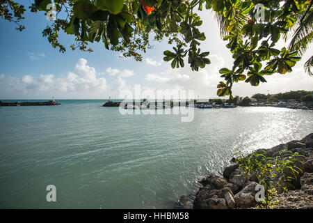 View of St. Felix port Stock Photo