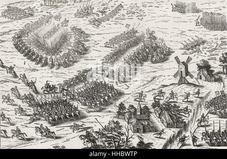 Battle of Dreux, December 19, 1562, won by Francois de Guise over the Protestants Stock Photo