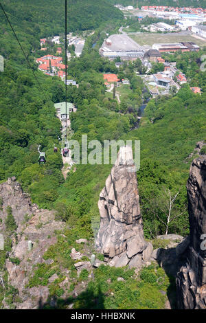 cableway in thale Stock Photo