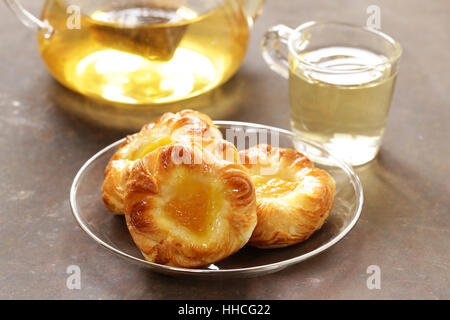 homemade scones with fruit for breakfast Stock Photo