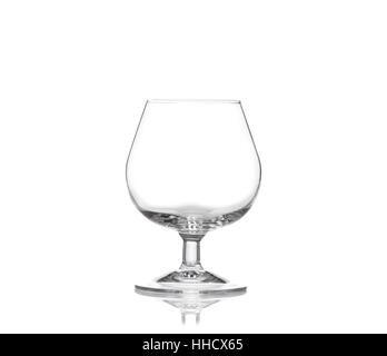 cognac glass isolated on white background Stock Photo