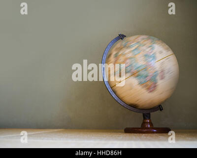 Spinning globe model Stock Photo