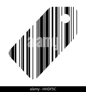 A barcode isolated against a white background Stock Photo